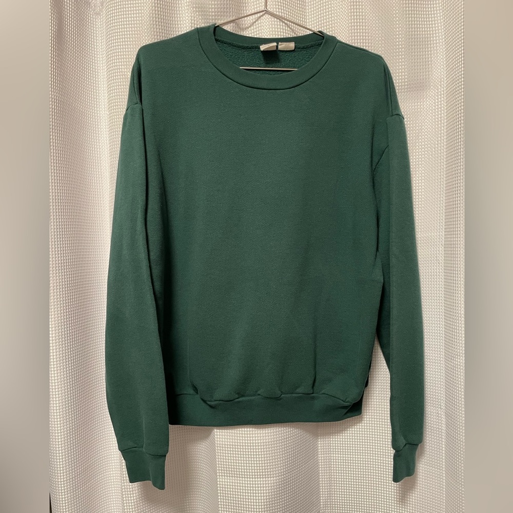 Hunter green American Apparel crewneck sweatshirt